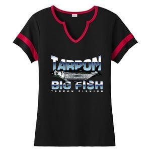 Tarpon Fishing Big Fish Ladies Halftime Notch Neck Tee