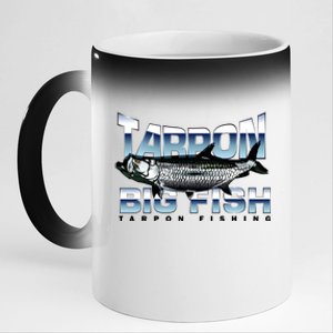 Tarpon Fishing Big Fish 11oz Black Color Changing Mug