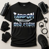 Tarpon Fishing Big Fish Cooling Performance Crew T-Shirt