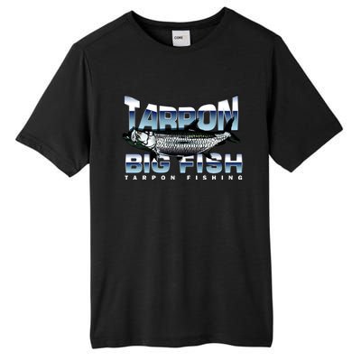 Tarpon Fishing Big Fish Tall Fusion ChromaSoft Performance T-Shirt