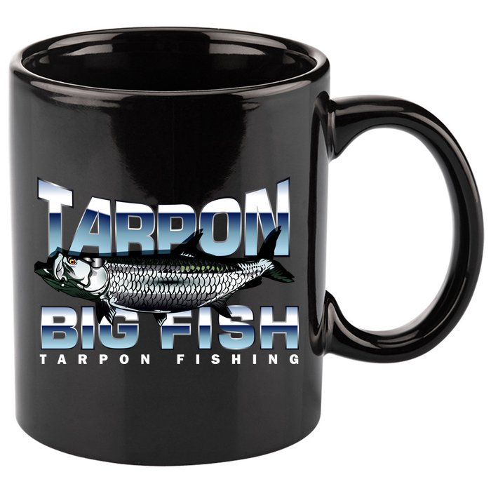 Tarpon Fishing Big Fish 11oz C Handle Ceramic Mug