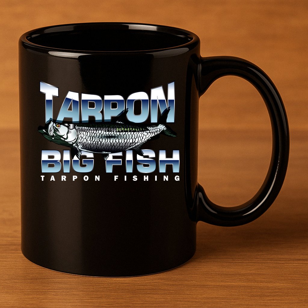 Tarpon Fishing Big Fish 11oz C Handle Ceramic Mug