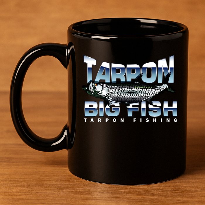 Tarpon Fishing Big Fish 11oz C Handle Ceramic Mug