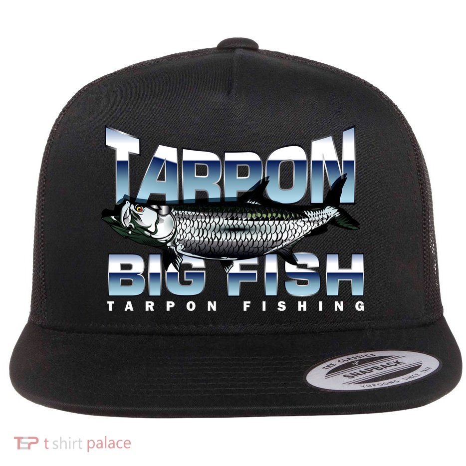 Tarpon Fishing Big Fish Flatbill Hat