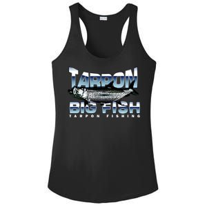 Tarpon Fishing Big Fish Ladies PosiCharge Competitor Racerback Tank