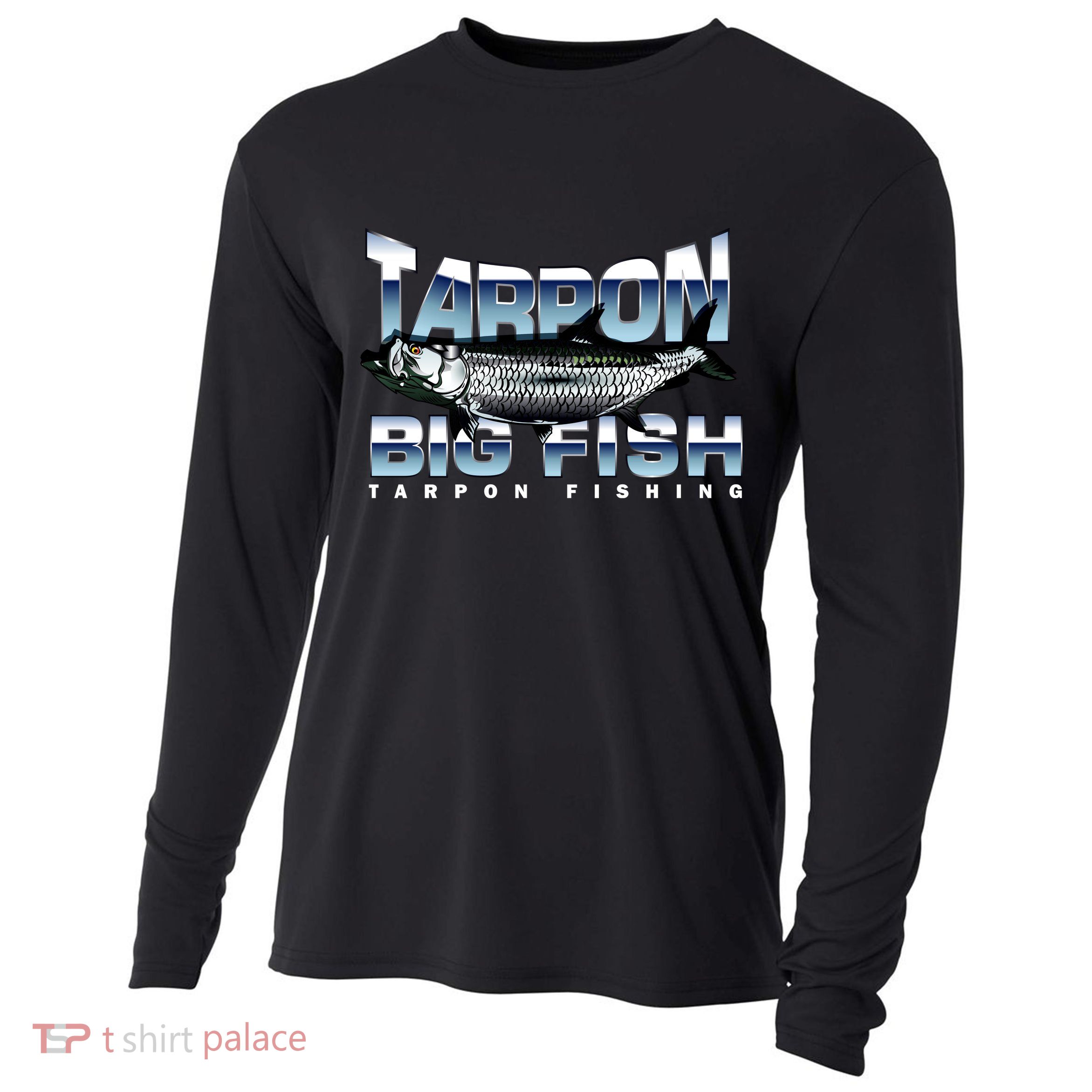 Tarpon Fishing Big Fish Cooling Performance Long Sleeve Crew