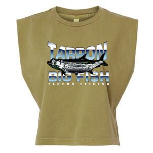 Tarpon Fishing Big Fish Garment-Dyed Women's Muscle Tee