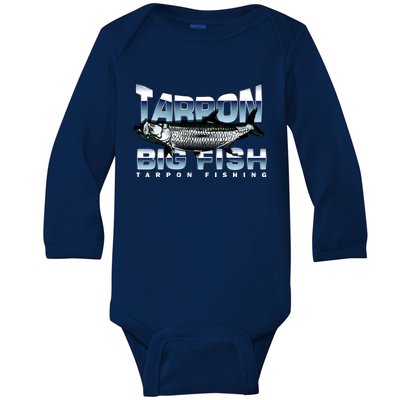 Tarpon Fishing Big Fish Baby Long Sleeve Bodysuit