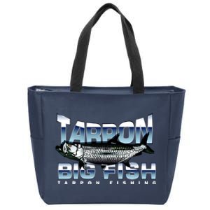 Tarpon Fishing Big Fish Zip Tote Bag