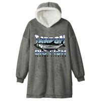 Tarpon Fishing Big Fish Hooded Wearable Blanket