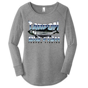 Tarpon Fishing Big Fish Women's Perfect Tri Tunic Long Sleeve Shirt