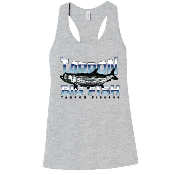 Tarpon Fishing Big Fish Women's Racerback Tank