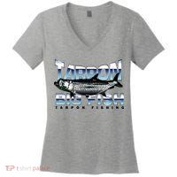Tarpon Fishing Big Fish Women's V-Neck T-Shirt