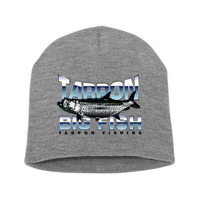 Tarpon Fishing Big Fish Short Acrylic Beanie