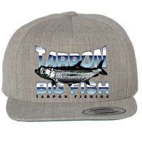 Tarpon Fishing Big Fish Wool Snapback Cap