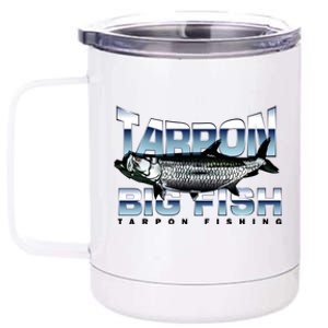 Tarpon Fishing Big Fish 12 oz Stainless Steel Tumbler Cup