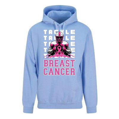 Tackle Football Breast Cancer Awareness Ribbon Unisex Surf Hoodie