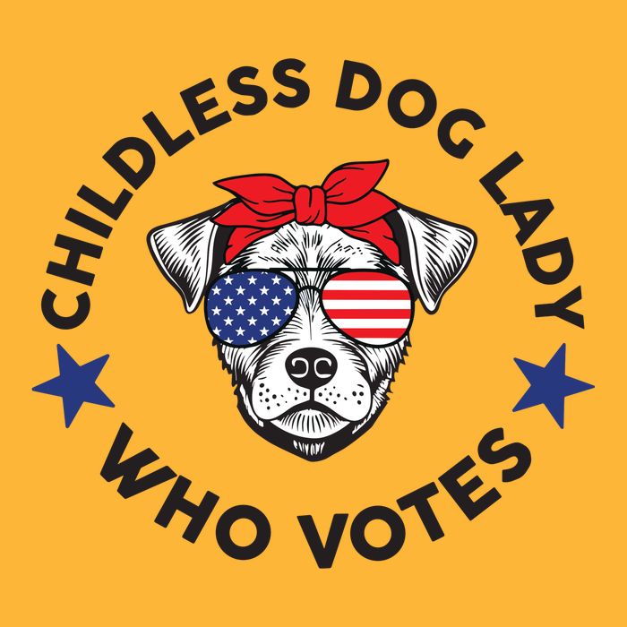 Thefishandbone Fish & Bone Childless Dog Lady Who Votes Sustainable Knit Beanie