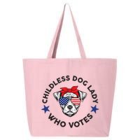 Thefishandbone Fish & Bone Childless Dog Lady Who Votes 25L Jumbo Tote