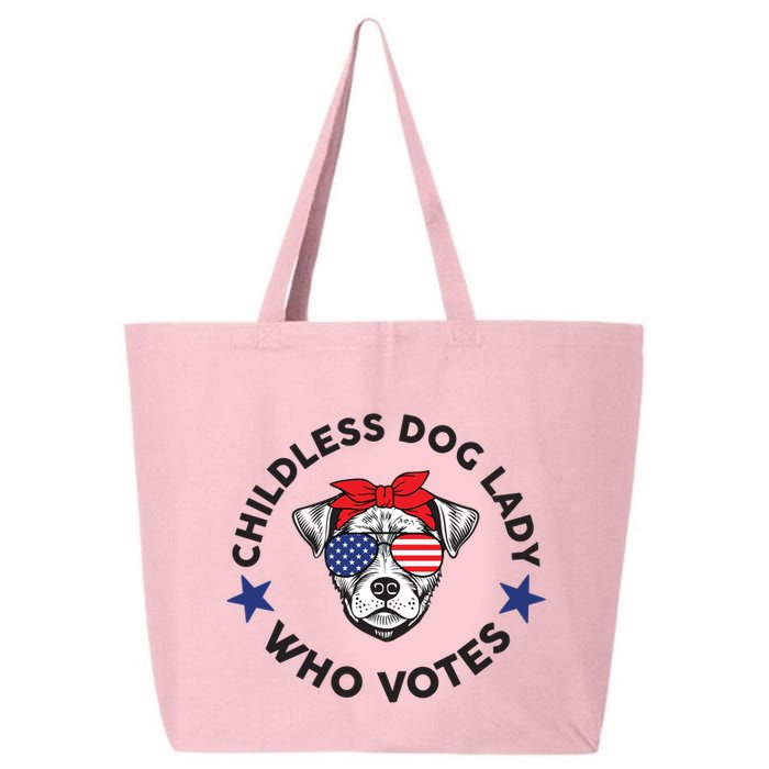 Thefishandbone Fish & Bone Childless Dog Lady Who Votes 25L Jumbo Tote