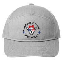 Thefishandbone Fish & Bone Childless Dog Lady Who Votes 7-Panel Snapback Hat