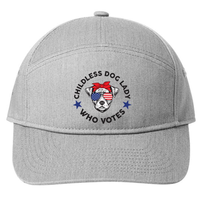 Thefishandbone Fish & Bone Childless Dog Lady Who Votes 7-Panel Snapback Hat