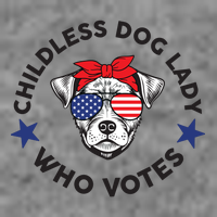 Thefishandbone Fish & Bone Childless Dog Lady Who Votes 7-Panel Snapback Hat