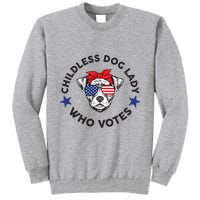Thefishandbone Fish & Bone Childless Dog Lady Who Votes Tall Sweatshirt