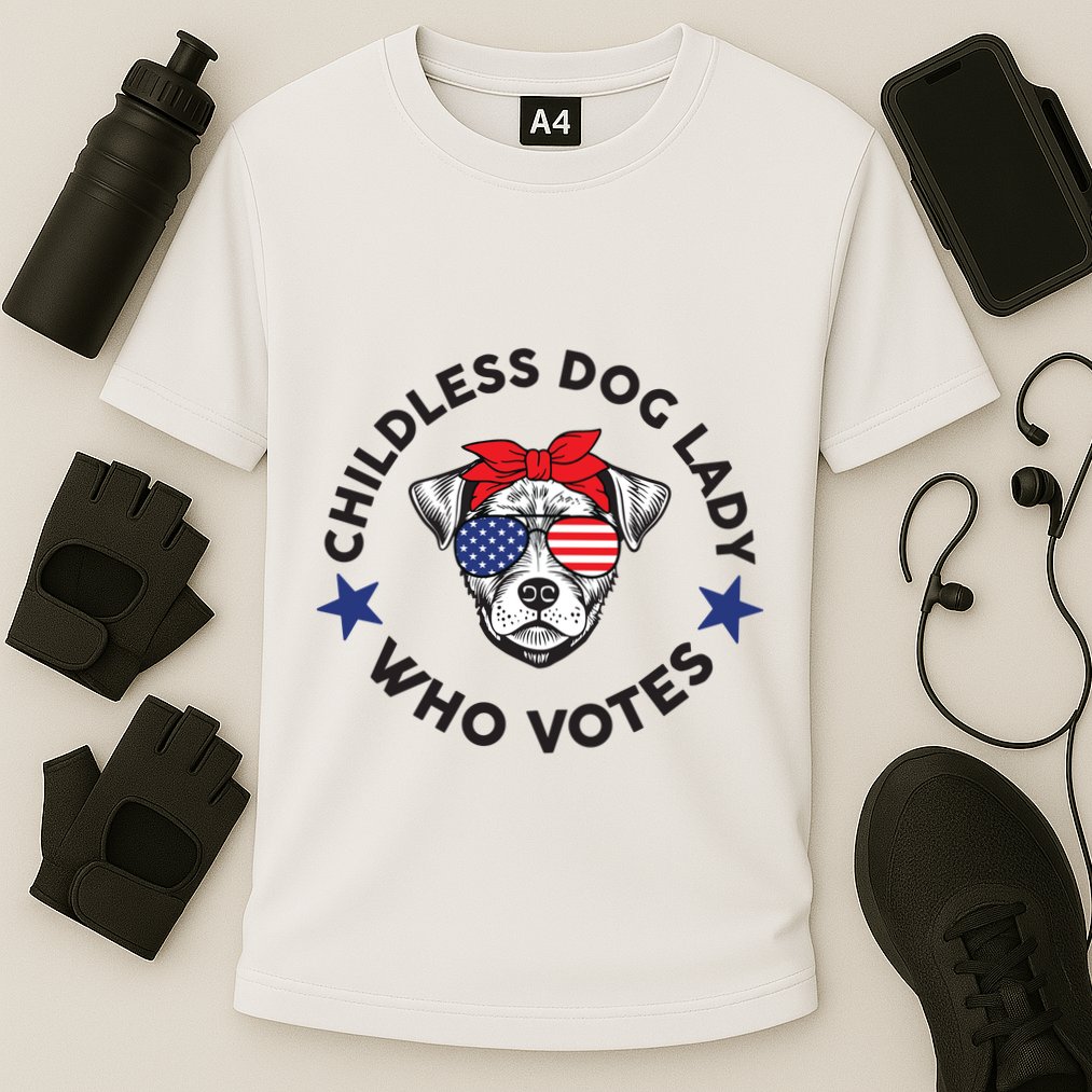 Thefishandbone Fish & Bone Childless Dog Lady Who Votes Performance Shirt