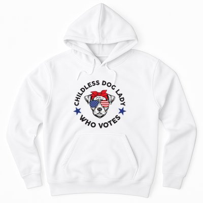 Thefishandbone Fish & Bone Childless Dog Lady Who Votes Hoodie