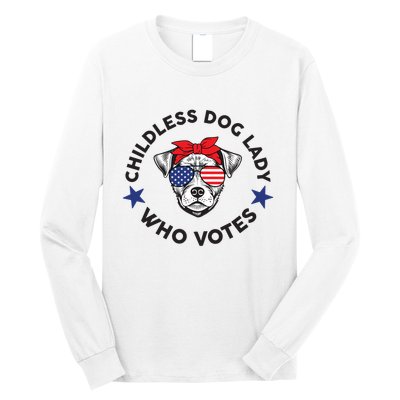 Thefishandbone Fish & Bone Childless Dog Lady Who Votes Long Sleeve Shirt