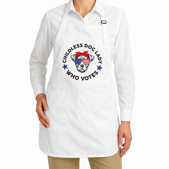 Thefishandbone Fish & Bone Childless Dog Lady Who Votes Apron