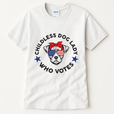 Thefishandbone Fish & Bone Childless Dog Lady Who Votes Tall T-Shirt