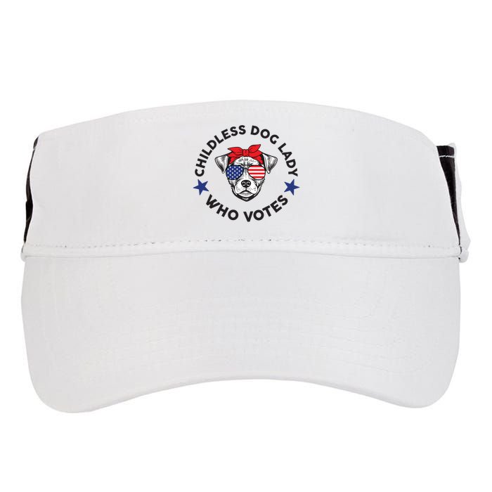 Thefishandbone Fish & Bone Childless Dog Lady Who Votes Adult Drive Performance Visor
