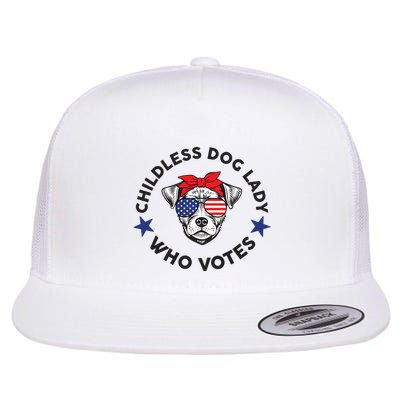 Thefishandbone Fish & Bone Childless Dog Lady Who Votes Flatbill Hat