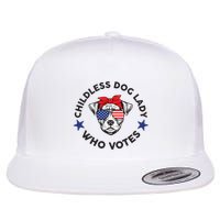Thefishandbone Fish & Bone Childless Dog Lady Who Votes Flat Bill Trucker Hat