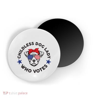 Thefishandbone Fish & Bone Childless Dog Lady Who Votes Magnet