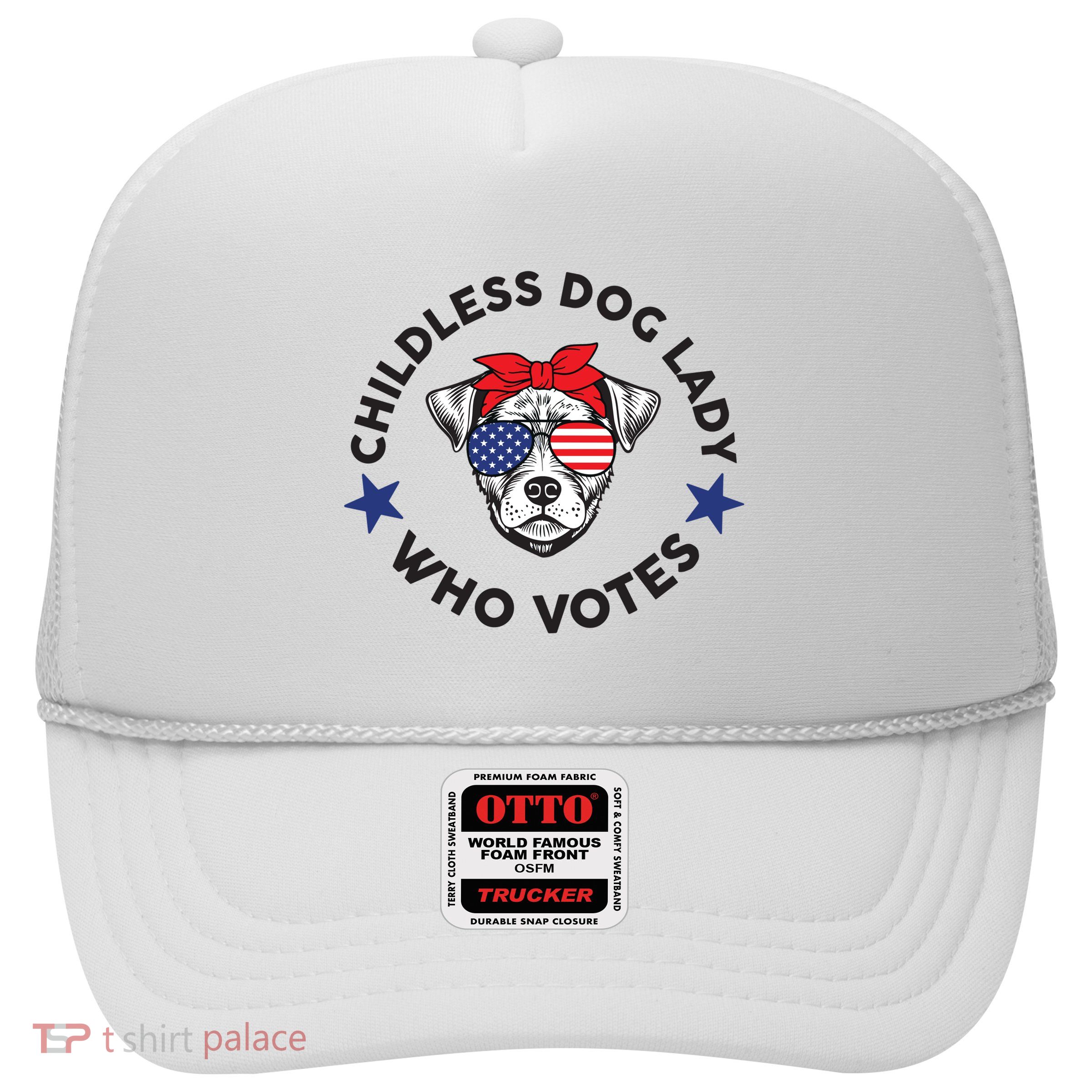 Thefishandbone Fish & Bone Childless Dog Lady Who Votes Trucker Hat