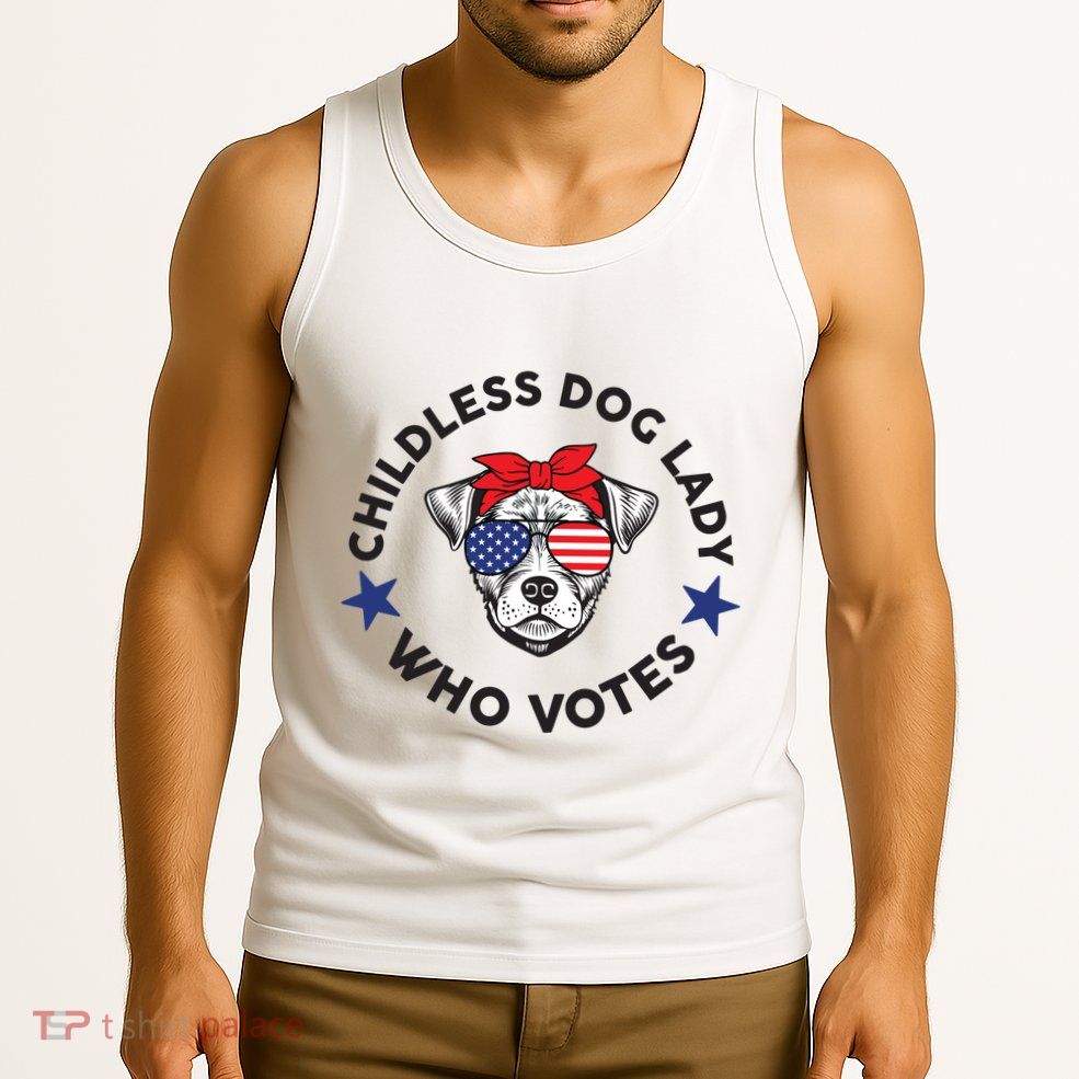 Thefishandbone Fish & Bone Childless Dog Lady Who Votes Tank Top