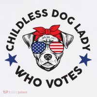 Thefishandbone Fish & Bone Childless Dog Lady Who Votes Tank Top