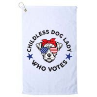 Thefishandbone Fish & Bone Childless Dog Lady Who Votes Golf Towel