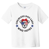 Thefishandbone Fish & Bone Childless Dog Lady Who Votes Toddler T-Shirt