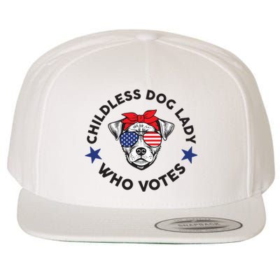 Thefishandbone Fish & Bone Childless Dog Lady Who Votes Wool Snapback Cap