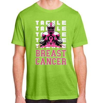 Tackle Football Breast Cancer Awareness Pin.K Ribbon Adult ChromaSoft Performance T-Shirt