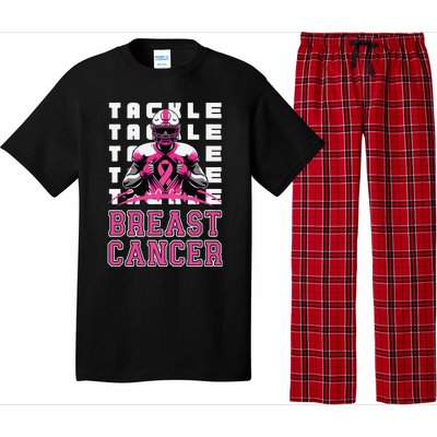 Tackle Football Breast Cancer Awareness Pin.K Ribbon Pajama Set