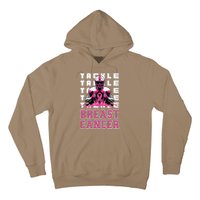 Tackle Football Breast Cancer Awareness Pin.K Ribbon Hoodie