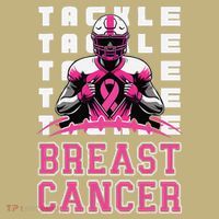 Tackle Football Breast Cancer Awareness Pin.K Ribbon T-Shirt