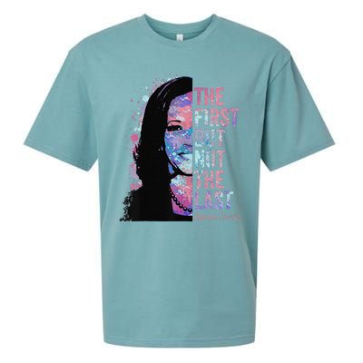 The First But Not The Last Madam President Harris Sueded Cloud Jersey T-Shirt