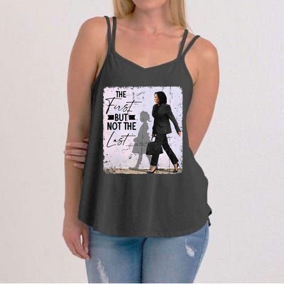 The First But Not The Last Kamala Harris Black History Month Women's Strappy Tank