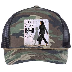 The First But Not The Last Kamala Harris Black History Month Retro Rope Trucker Hat Cap